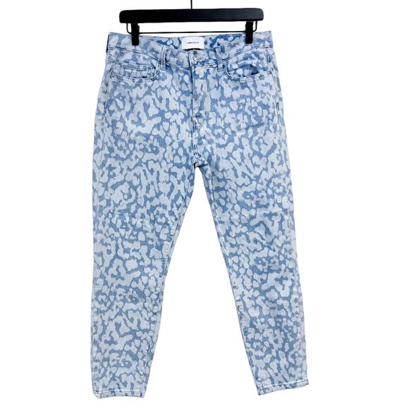 Current/Elliott | High Rise Stiletto Ankle Jeans Skinny Printed Blue | 30 - Picture 1 of 10